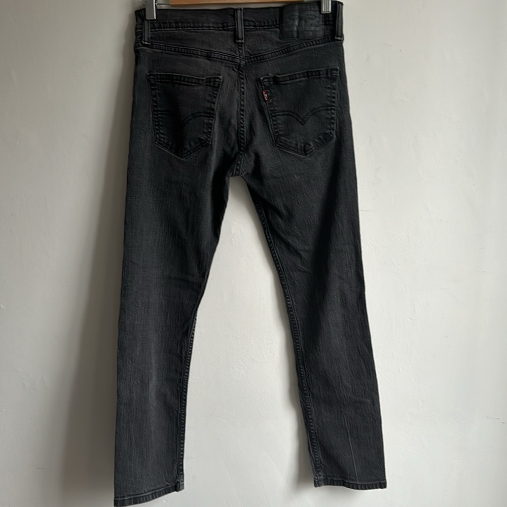 LEVIS 508 men’s washed black straight leg jeans 29X30 regular taper - Picture 3 of 9